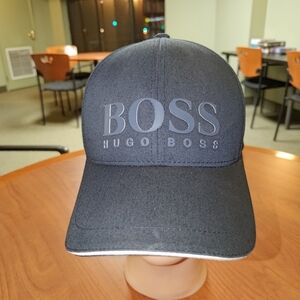 Hugo BOSS with Rubber-print Striped Logo Strapback Cap Hat
